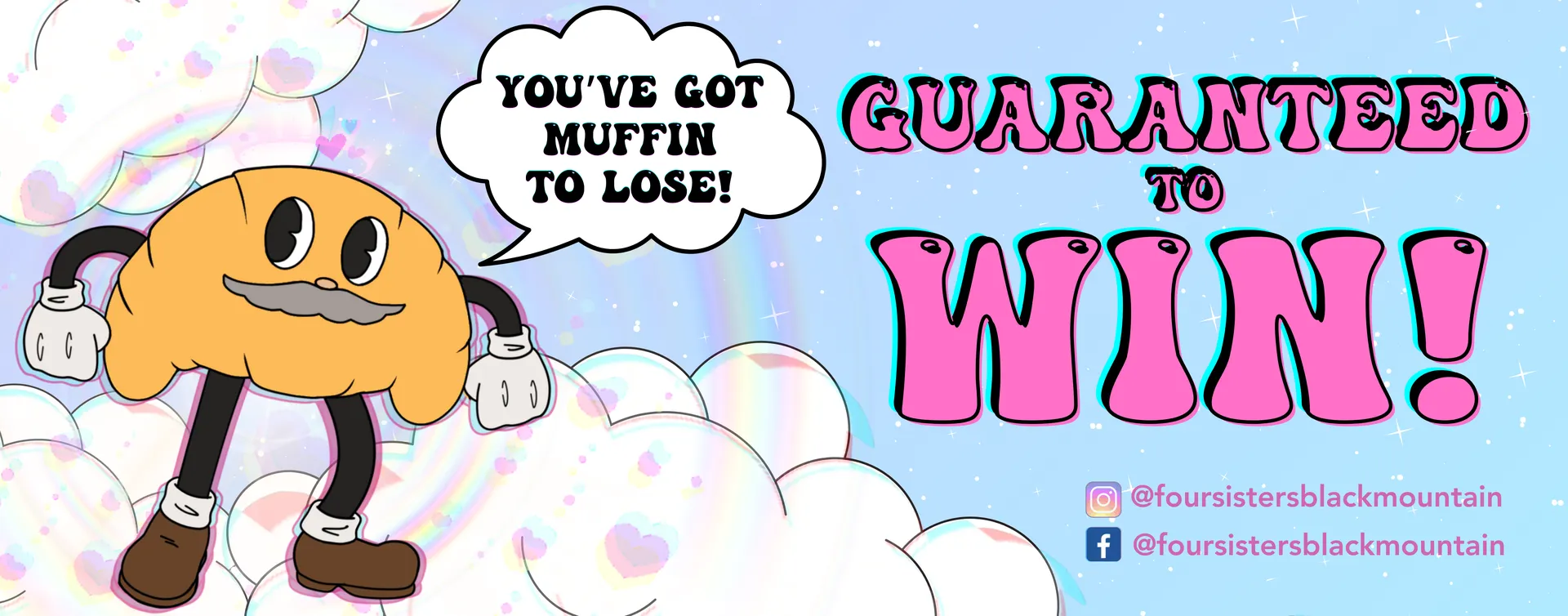 "You've got muffin to lose" claw machine sign