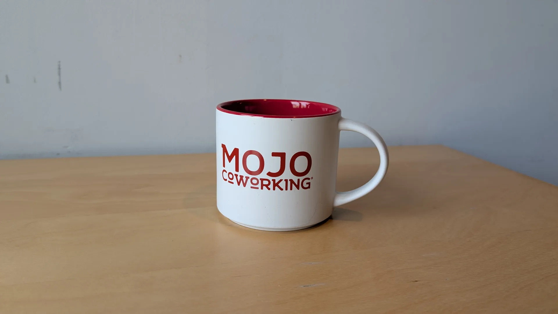 Mojo Coworking branded mug