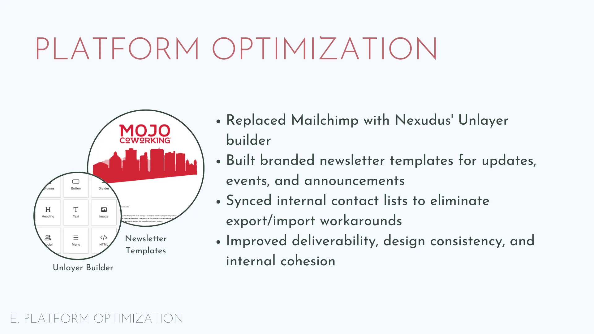 Slide 11: Nexudus: platform optimization