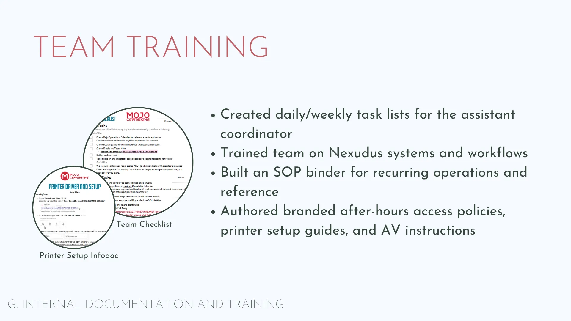 Slide 13: Nexudus: team training