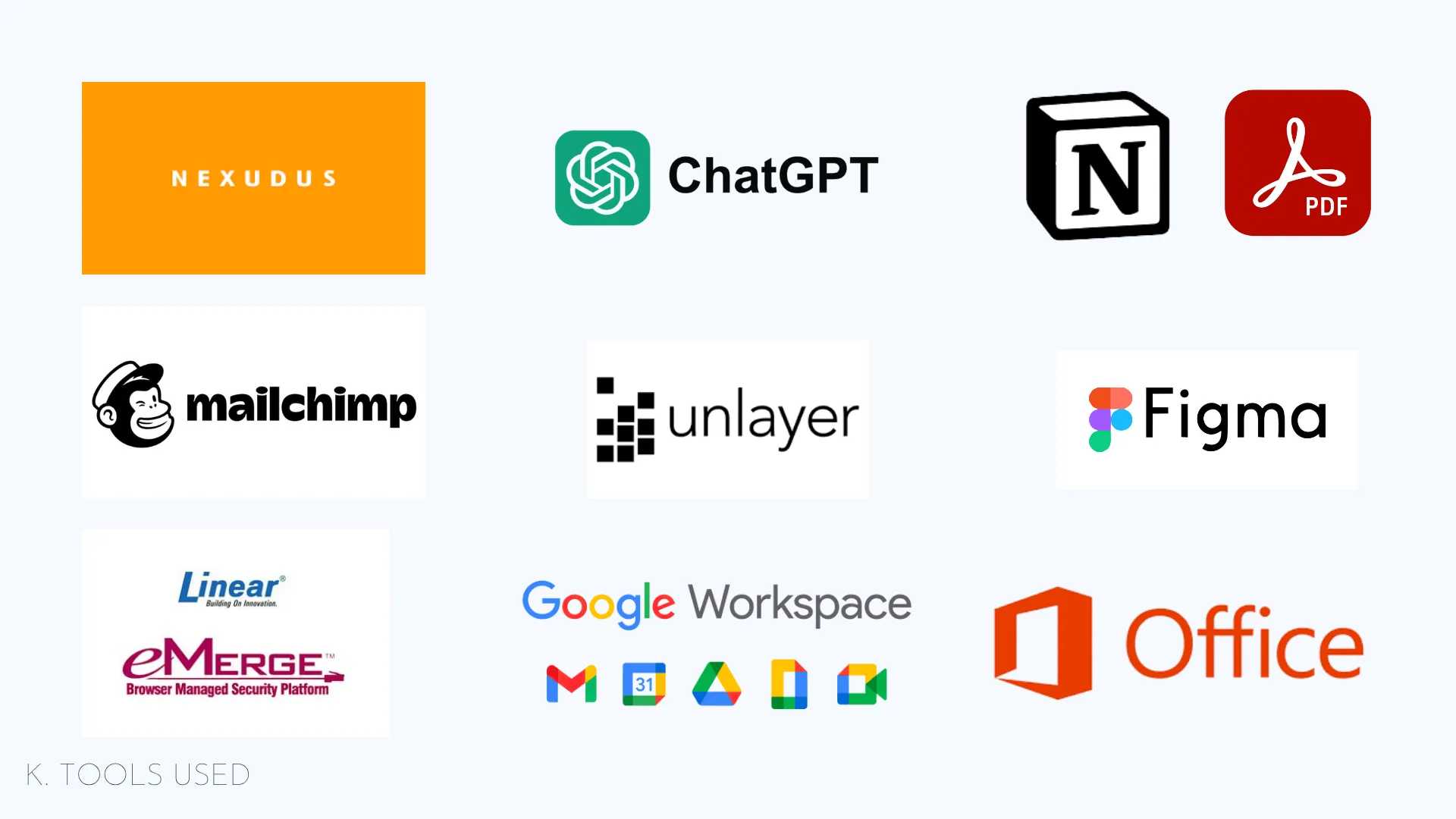 Slide 17: Nexudus: tools used