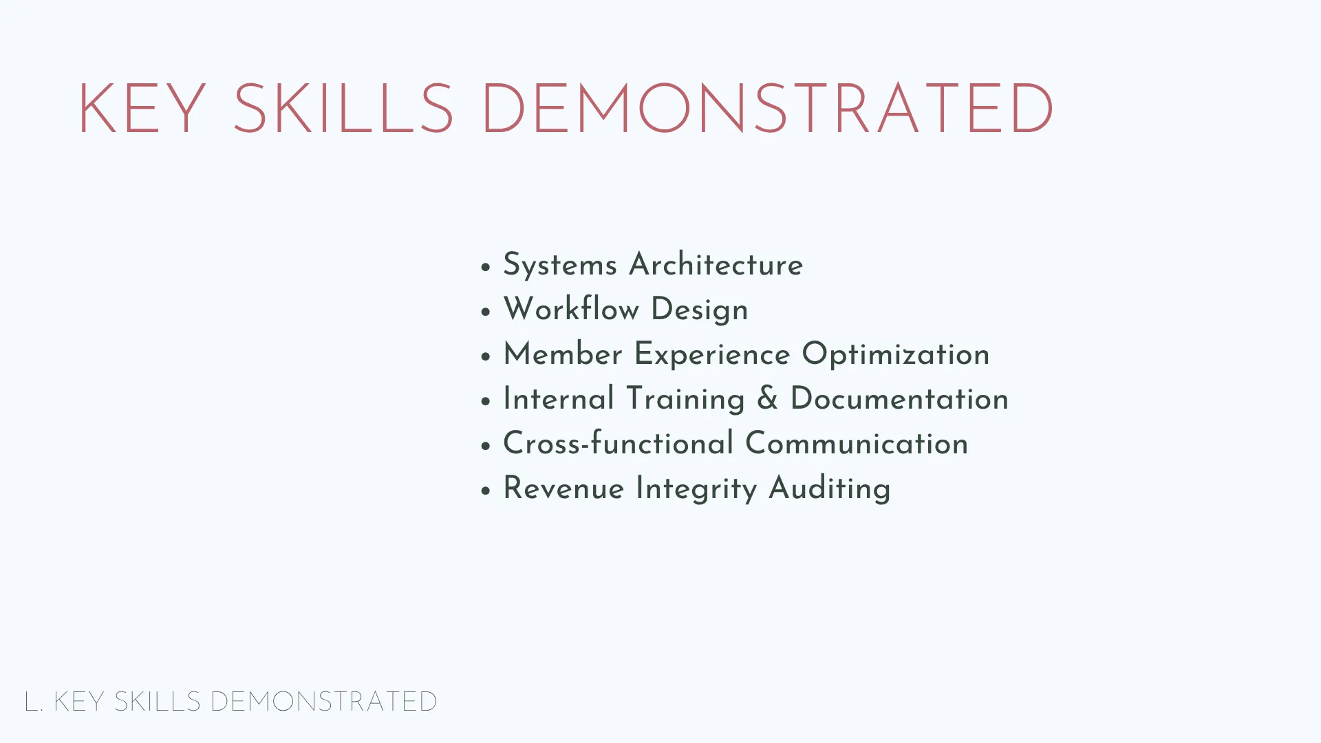 Slide 18: Nexudus: key skills demonstrated