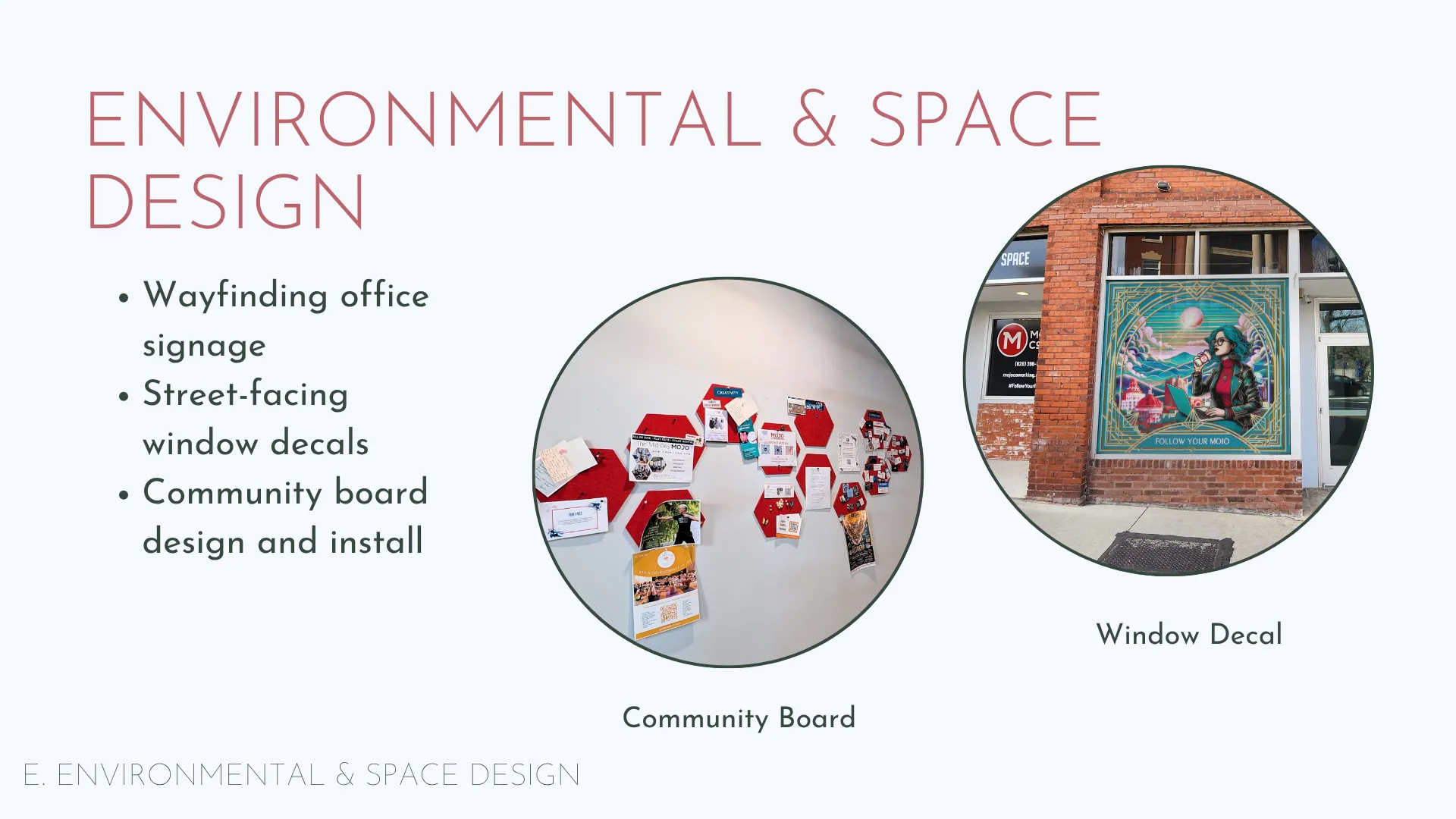 Slide 25: Brand: environmental and space design