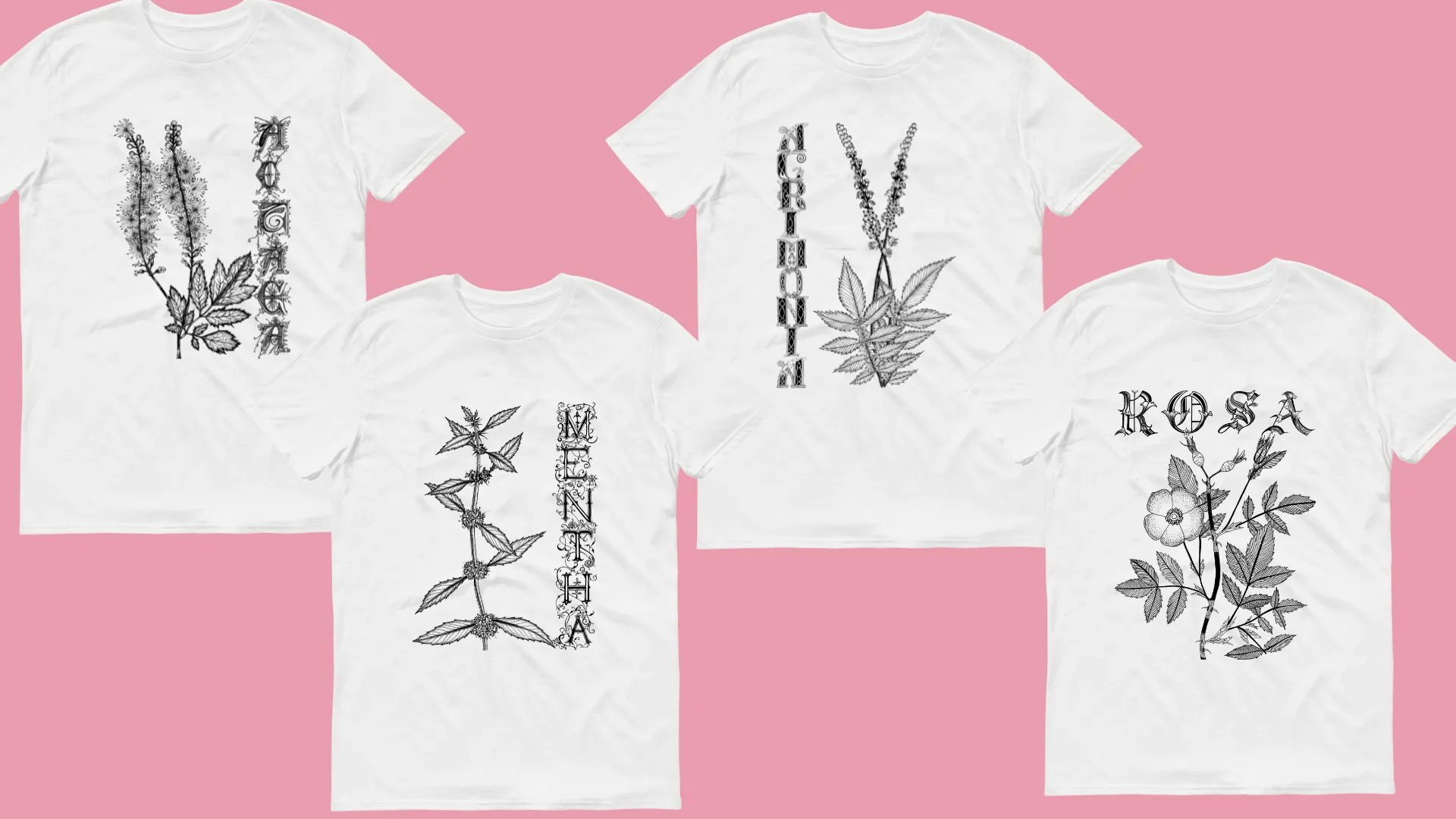 Botanical t-shirt collection, part two
