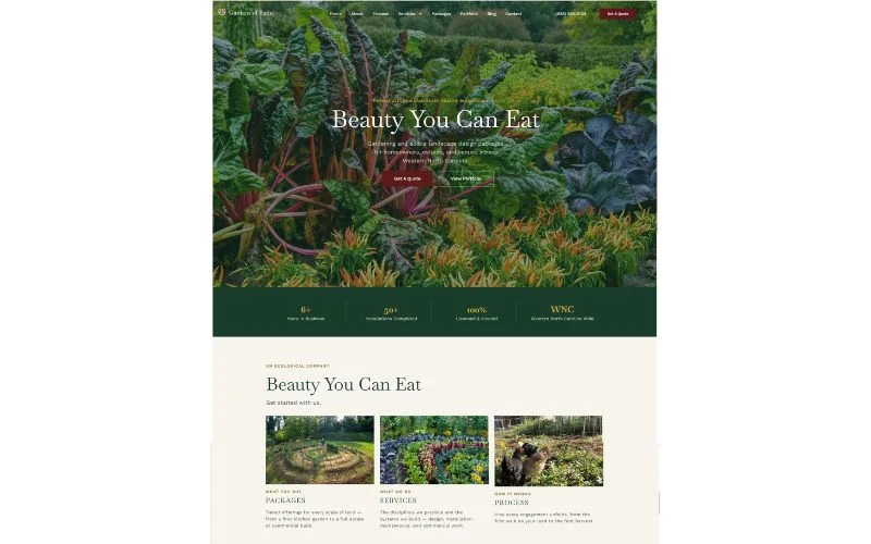 Gardens of Eatin' website